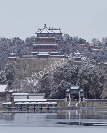 雪后颐和园水墨奇景